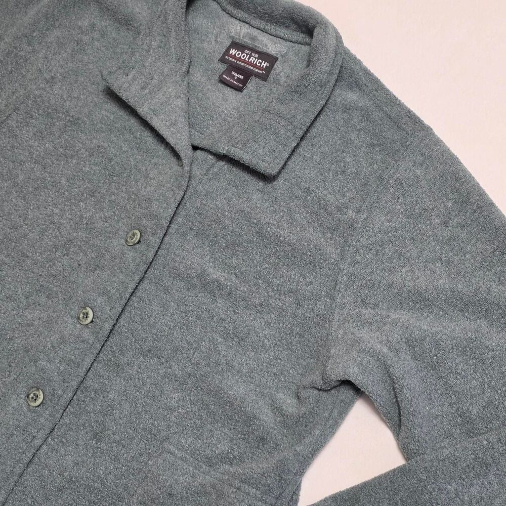 Vintage Woolrich Fleece Button-Up Shirt Jacket women's small